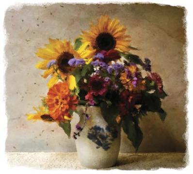 Mixed Bouquet : Digital Paintings : Sue Bloom - Digital Collage and Digital Painting
