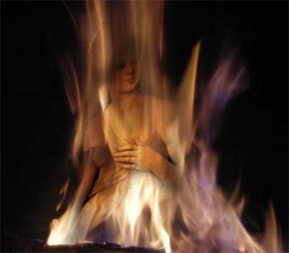 Bonfire of the Vanities : Digital Collage : Sue Bloom - Digital Collage and Digital Painting