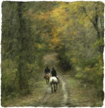 Sunday Ride : Digital Paintings : Sue Bloom - Digital Collage and Digital Painting