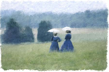 Parasols : Digital Paintings : Sue Bloom - Digital Collage and Digital Painting