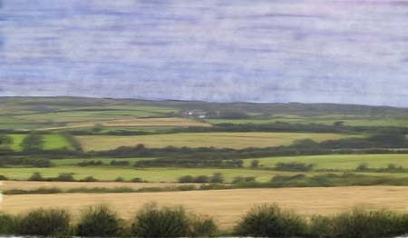 Scottish Pastures : Digital Paintings : Sue Bloom - Digital Collage and Digital Painting
