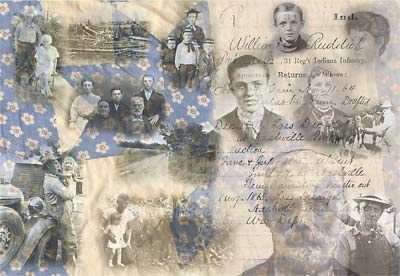 Ruddick Family Collage : Digital Collage : Sue Bloom - Digital Collage and Digital Painting