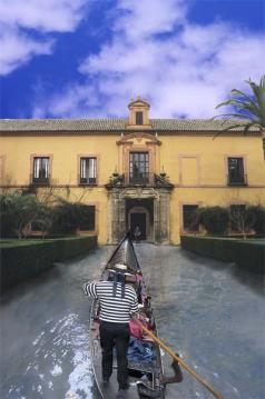 Stray Gondola : Digital Collage : Sue Bloom - Digital Collage and Digital Painting