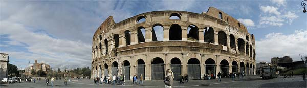 Colosseum Exterior, Rome, Italy : Panoramas : Sue Bloom - Digital Collage and Digital Painting