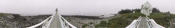 Marshall's Lighthouse, Maine : Panoramas : Sue Bloom - Digital Collage and Digital Painting