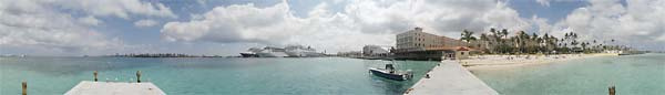 Nassau Harbor, Nassau, Bahamas : Panoramas : Sue Bloom - Digital Collage and Digital Painting