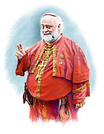 Faux Priest : Digital Paintings : Sue Bloom - Digital Collage and Digital Painting