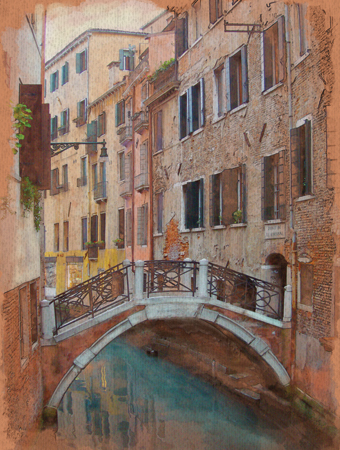 Venice : Digital Paintings : Sue Bloom - Digital Collage and Digital Painting